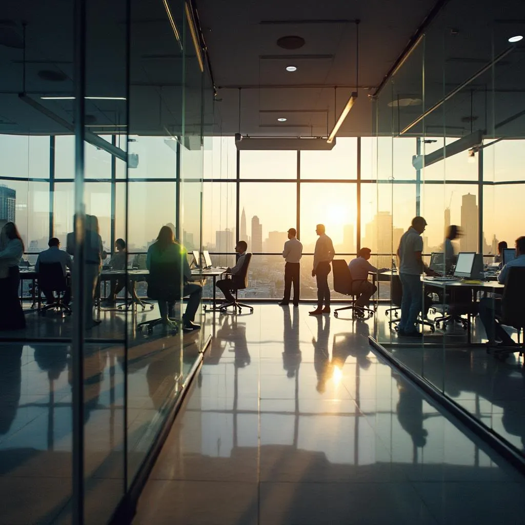 Oficina moderna y colaborativa de Inversiones AR en Buenos Aires