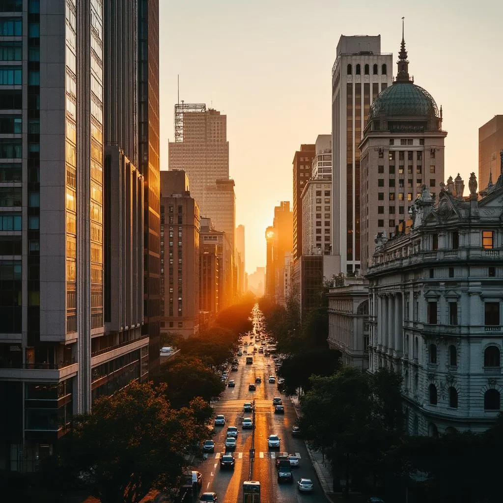 Edificio histórico de finanzas en Buenos Aires